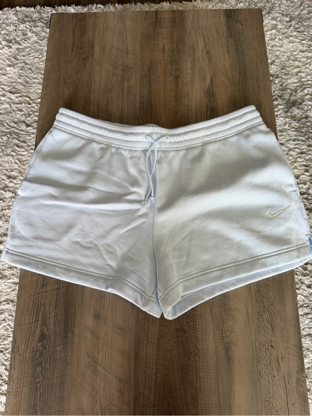 NWOT Nike Mid Rise Shorts Sz XL *light baby blue*